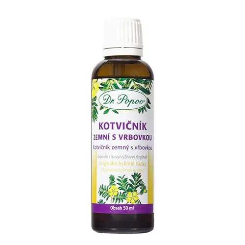 DR.POPOV Kapky bylinné kotvičník s vrbovkou 50 ml