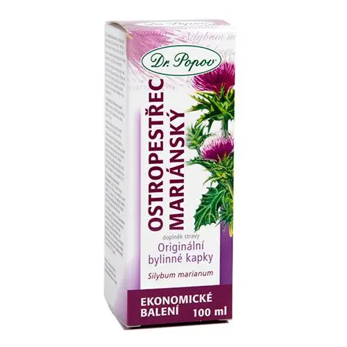 DR.POPOV Kapky bylinné ostropestřec mariánský 100 ml