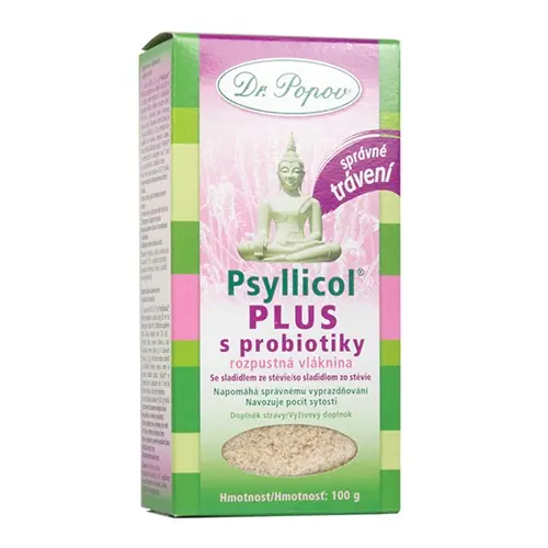 DR.POPOV Psyllicol plus s probiotiky 100 g