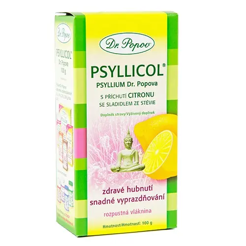 Dr.Popov Psyllicol příchuť citron 100g