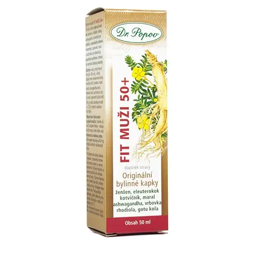 Dr.Popov Kapky bylinné Fit muži 50+ 50ml