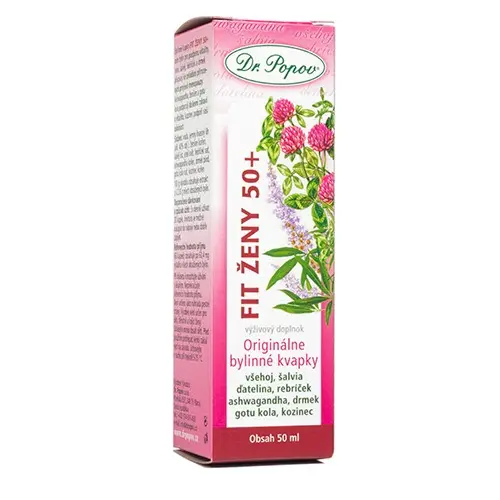 Dr.Popov Kapky bylinné Fit ženy 50+ 50ml
