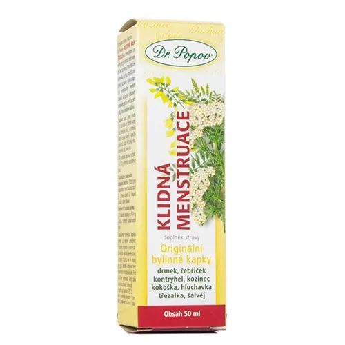 Dr.Popov Kapky bylinné Klidná menstruace 50ml