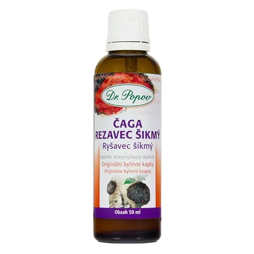 Dr.Popov Kapky bylinné Čaga-Rezavec šikmý 50ml