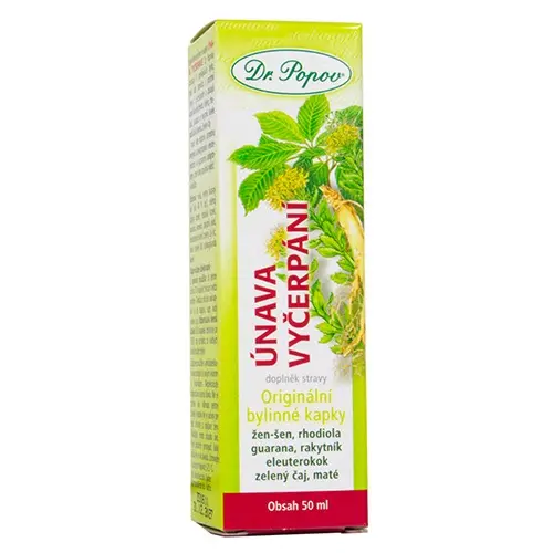 Dr.Popov Kapky bylinné Únava-vyčerpání 50ml