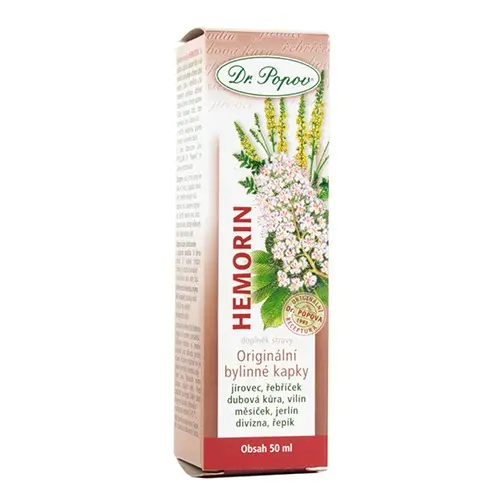 Dr. Popov Hemorin bylinné kapky 50 ml