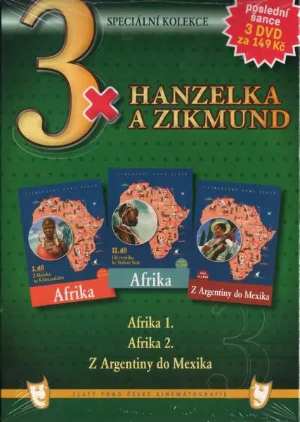 DVD Hanzelka A Zikmund : Afrika 1 + 2 + Z Argentiny Do Mexika: Hanzelka A Zikmund : Afrika 1 + 2 + Z Argentiny Do Mexika