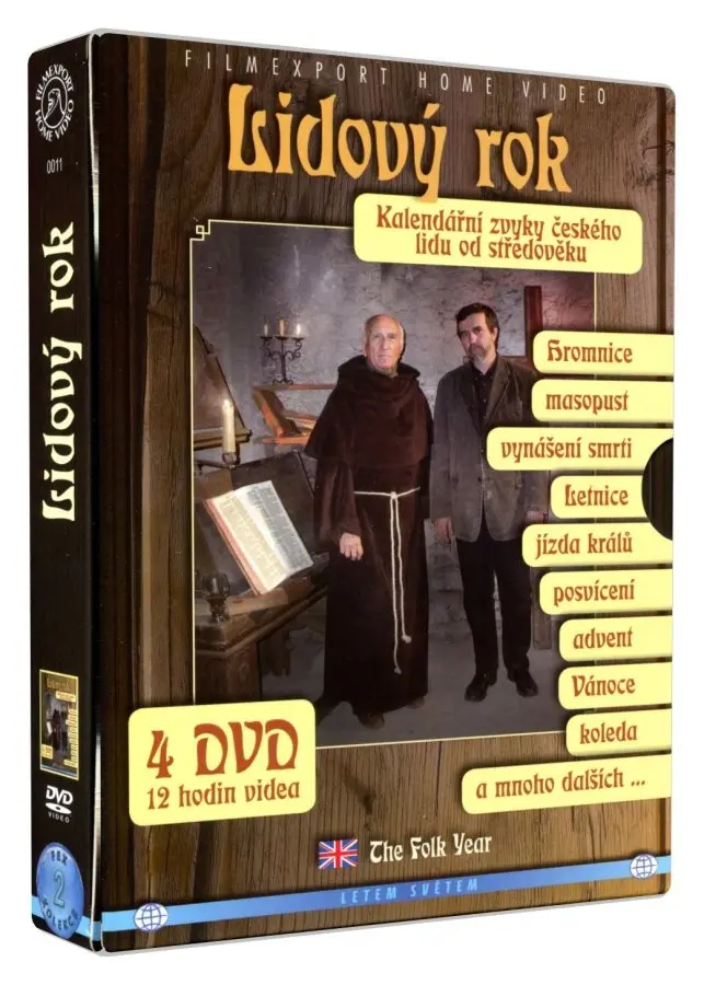 DVD Lidový Rok - Kalendářní Zvyky českého Lidu Od Středověku: Lidový Rok - Kalendářní Zvyky českého Lidu Od Středověku (4 Dvd)