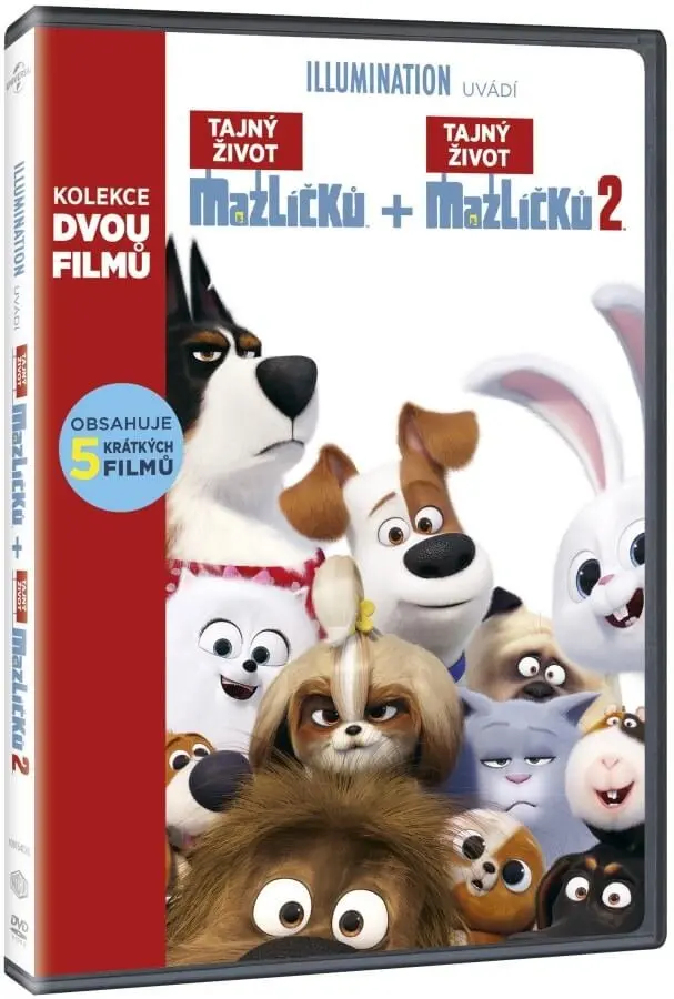 Tajný život mazlíčků kolekce 1.+2. 2DVD - film z kategorie Animované rozprávky