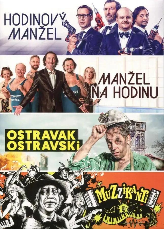 České komedie - kolekce (4 DVD),České komedie - kolekce (4 DVD) - film z kategorie Komédie