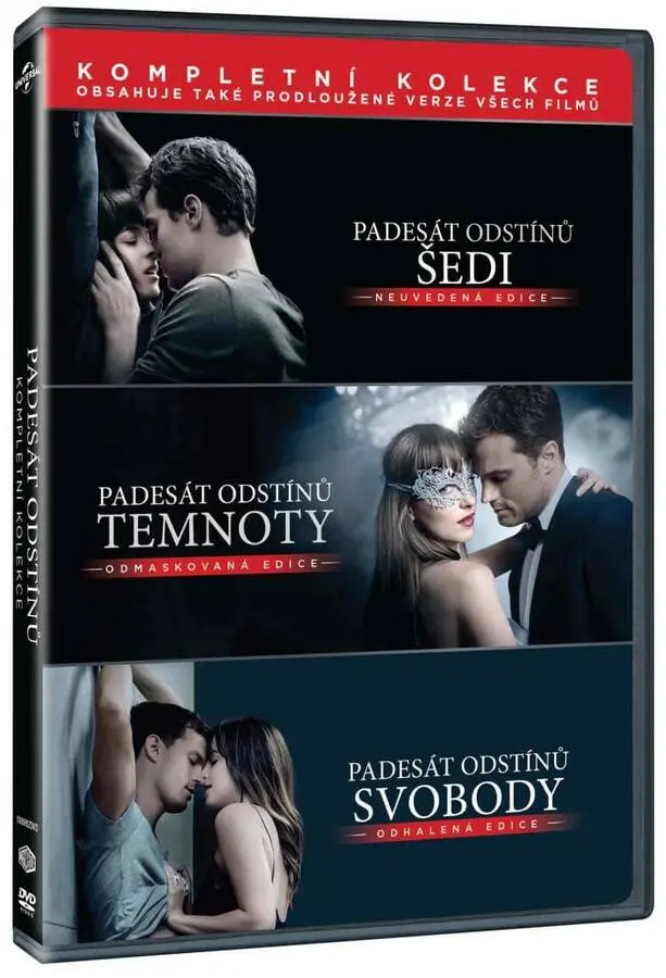 Padesát odstínů kolekce 1.-3. (3DVD) - James Foley, Sam Taylor-Johnson,Padesát odstínů kolekce 1.-3. (3DVD) - James Foley, Sam Taylor-Johnson - film z