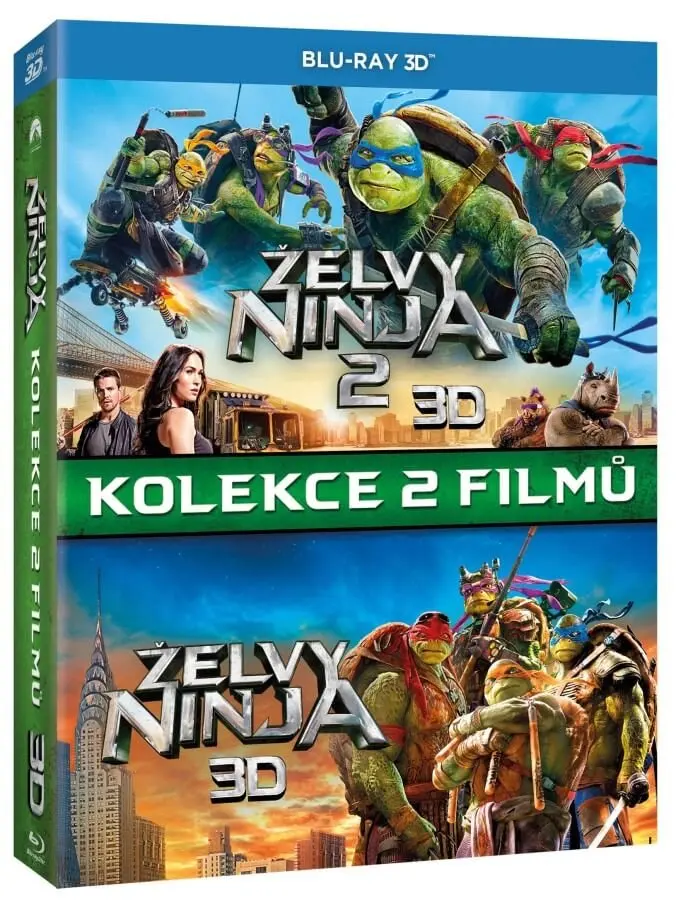 Želvy Ninja kolekce 1.-2. 3D - film z kategorie Akčné a dobrodružné