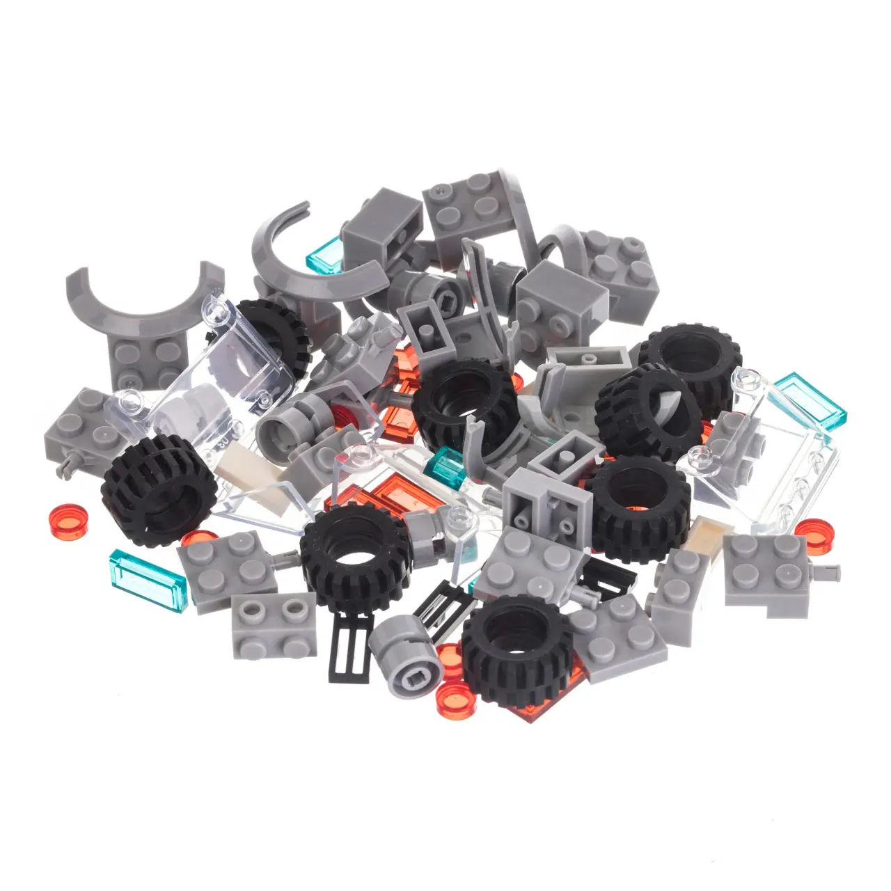 L-W TOYS Kreativní set pro stavbu aut 80 ks