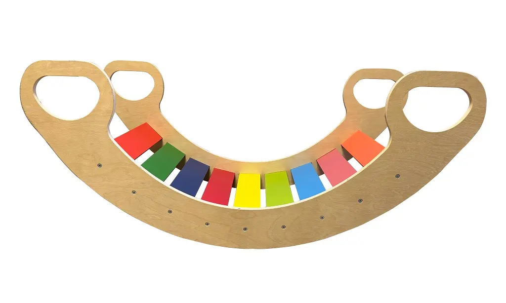 2Kids Hračky Montessori duhová houpačka velká