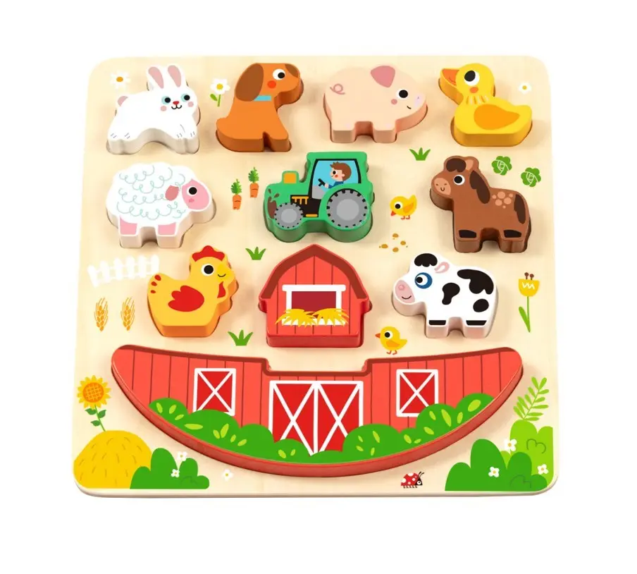 2Kids Toys Balanční puzzle - Farma 2v1