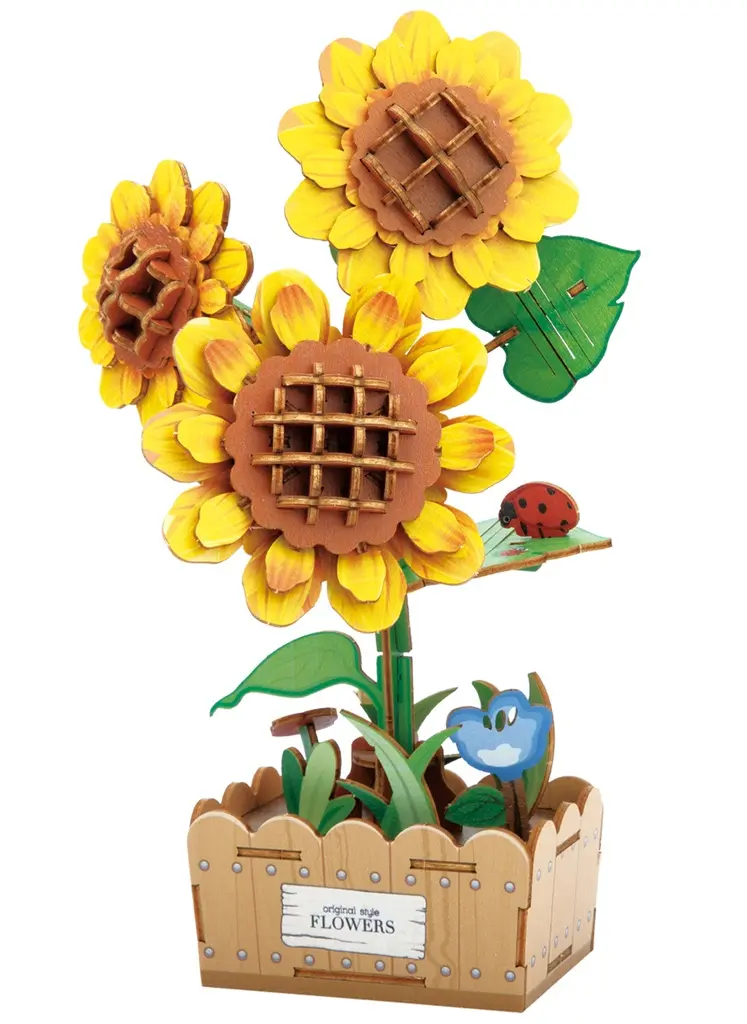 2Kids Toys 3D dřevěná skládačka - Slunečnice