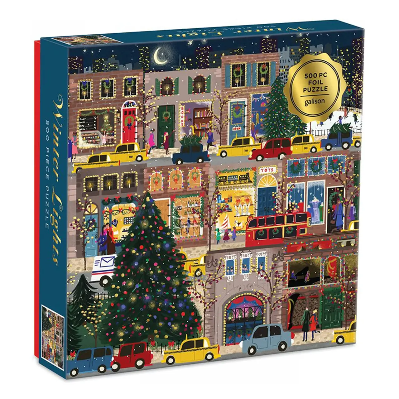 Winter Lights Foil Puzzle 500 Piece Puzzle - puzzle z kategorie Hry
