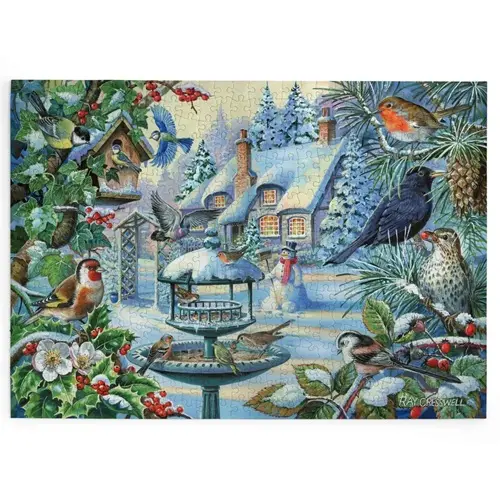 HOP Puzzle Zimní ptáci 500 velkých dílků