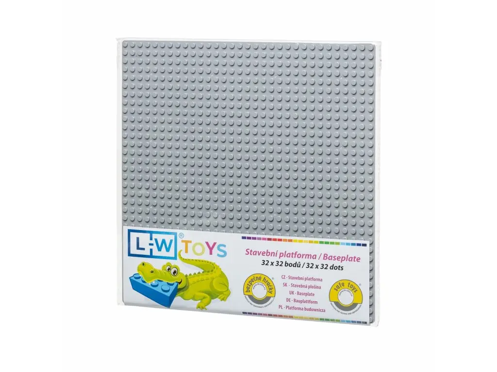 L-W Toys Základová deska 32x32 světle šedá