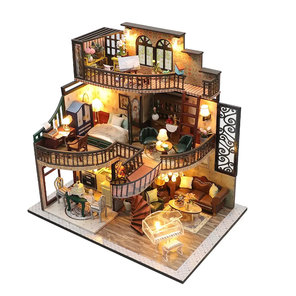 Dvěděti miniatura domečku Pavilon stavby snů 2DM2132