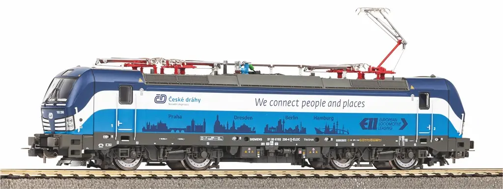 Piko Elektrická lokomotiva Vectron Praha-Berlín-Hamburk ČD VI vč. zvuk. dekodéru, digitální - 21688