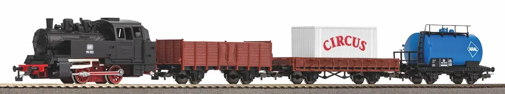 Piko 57113 Startovací sada Nákladní vlak s parní lokomotivou BR 98 DB III
