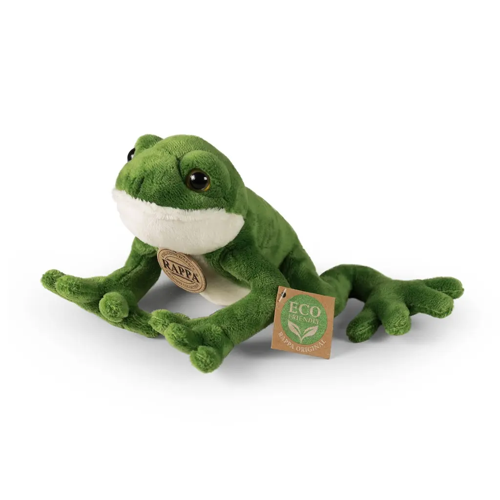 Rappa Plyšová žába 15 cm ECO-FRIENDLY
