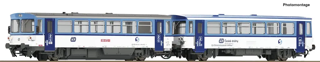 Roco Dieselový motorový vůz 810 472-1 s přípojným vozem BDtax ČD - 7780004