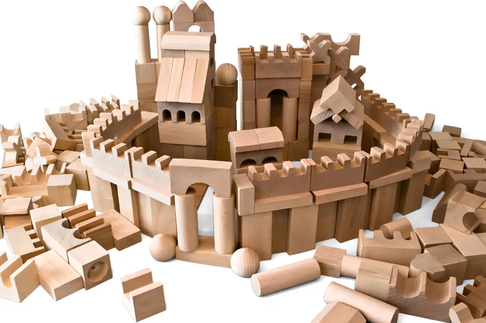 2Kids Toys Kostky přírodní XL - 220 ks