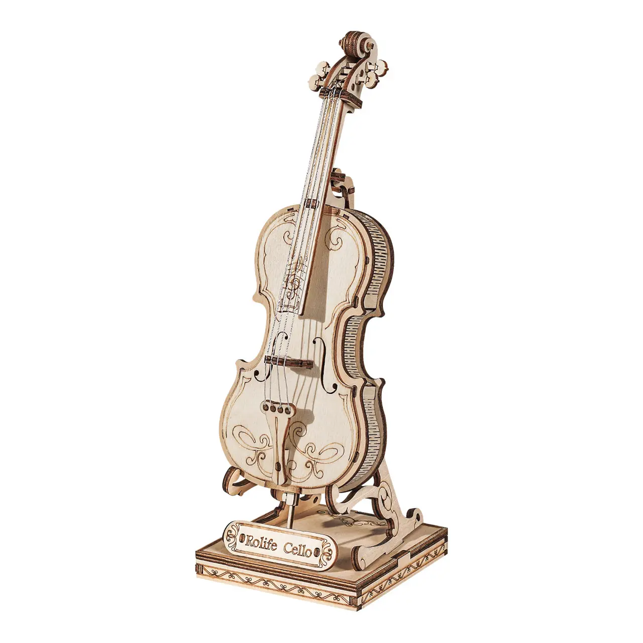 3D dřevěné puzzle Violoncello - puzzle z kategorie 3D puzzle