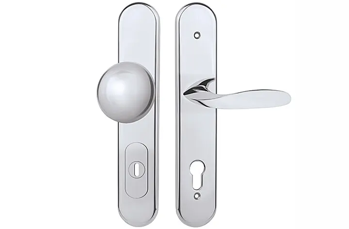 Bezpečnostní kování TWIN DAVID/LEAF HTSI P4500 DEF (CH) - s překrytkou,