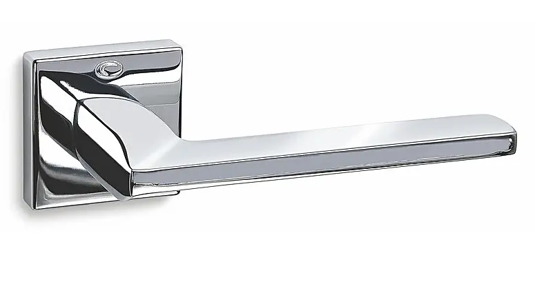 Dveřní kování COBRA 1105 (OC - chrom lesklý), klika-klika, Otvor pro obyčejný klíč BB, COBRA OC (chrom lesklý)