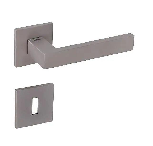 Dveřní kování MP TI - SQUARE - HR 2275Q 5S (NP - Nikl perla), klika-klika,