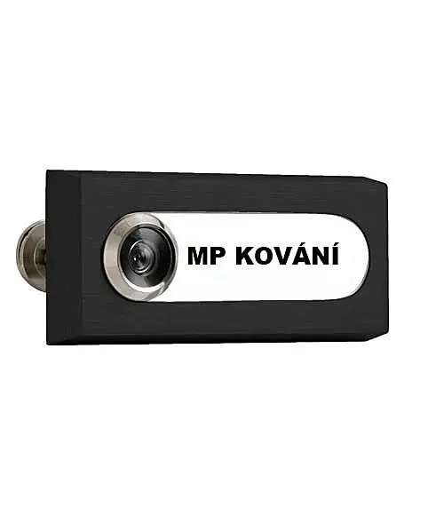 Jmenovaka s kukátkem AXA - OMEGA F(8 - Černý elox), MP F8 (černý elox)