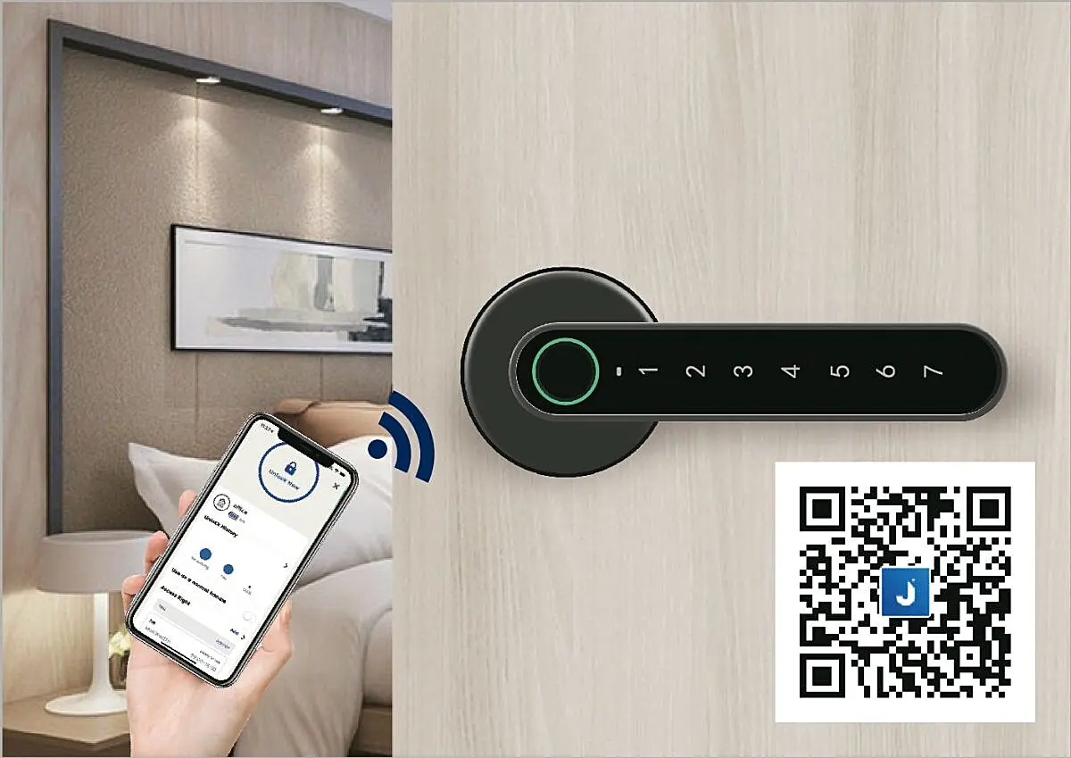 Chytrá klika Richter Czech Smart Touch Handle H.03.(CE), klika-klika, Otvor na cylindrickou vložku PZ, RICHTER Černá matná