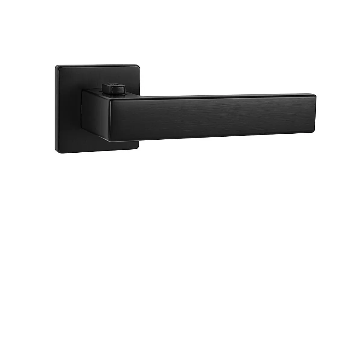 Dveřní kování MP TI - SQUARE - HR 4275Q 7S s uzamykáním, 38-45 mm (BS - Černá matná), klika/klika s uzamykáním