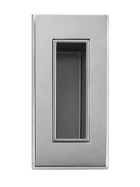 Mušle na posuvné dveře MP TI - 2650 (OC - ​​Chrom lesklý), Bez otvoru, MP OC (chrom lesklý)