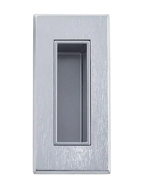 Mušle na posuvné dveře MP TI - 2650 (OCS - Chrom broušený), Bez otvoru, MP OCS (chrom broušený)
