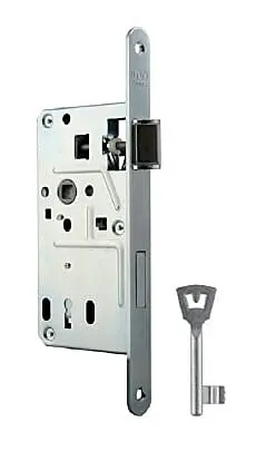 Zadlabací zámek MP - BB 72/80 - D 2255 L/P (Bílý pozink), Otvor pro obyčejný klíč BB, MP BÍLÁ