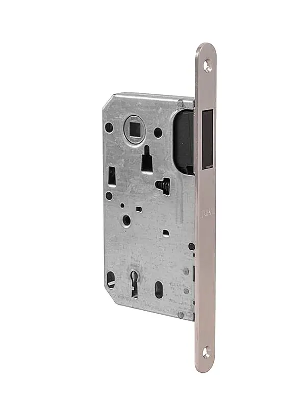 Magnetický zámek MP TI - 3597 BB 90 (ONS - Nikl broušený), Otvor pro obyčejný klíč BB, MP ONS (nikl broušený), 90 mm