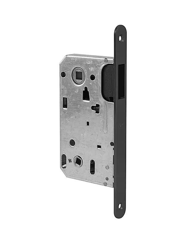 Magnetický zámek MP TI - 3599 WC 90 (BS - Černá matná), WC klíč, MP BS (černá mat), 90 mm