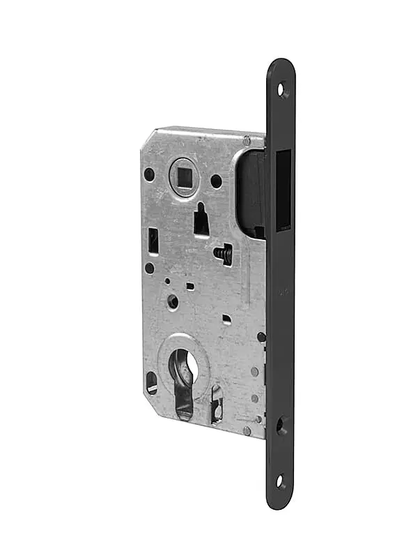 Magnetický zámek MP TI - 3598 PZ 85 (BS - Černá matná), Otvor na cylindrickou vložku PZ, MP BS (černá mat), 85 mm
