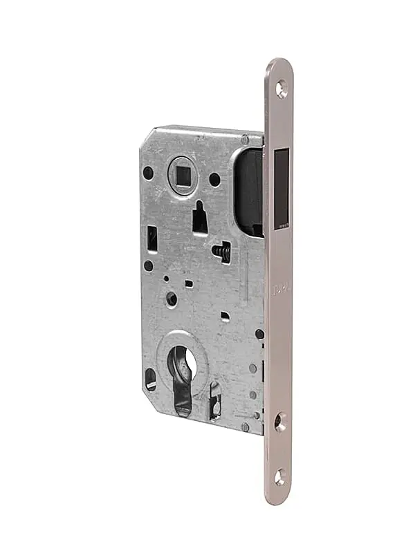 Magnetický zámek MP TI - 3598 PZ 85 (ONS - Nikl broušený), Otvor na cylindrickou vložku PZ, MP ONS (nikl broušený), 85 mm