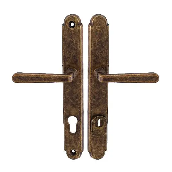 Ochranné kování MP NI - ALT WIEN PLUS (OBA - Antik bronz), klika-klika, Otvor na cylindrickou vložku PZ, MP OBA (antik bronz), 92 mm