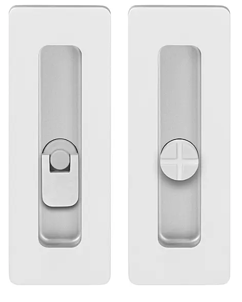 Mušle na posuvné dveře MP TI 4181 5S - WC (WS - Bílá matná), WC klíč, MP WS (bílá mat)