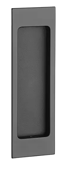 Mušle na posuvné dveře MP AS - 240 (BS - černá matná/kůže), MP BS (černá mat)