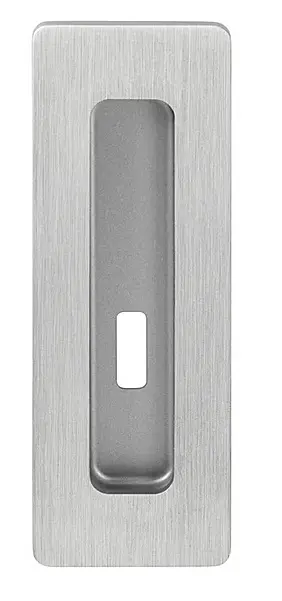 Mušle na posuvné dveře MP TI 4181 5S - BB (OCS - Chrom broušený), Otvor pro obyčejný klíč BB, MP OCS (chrom broušený)