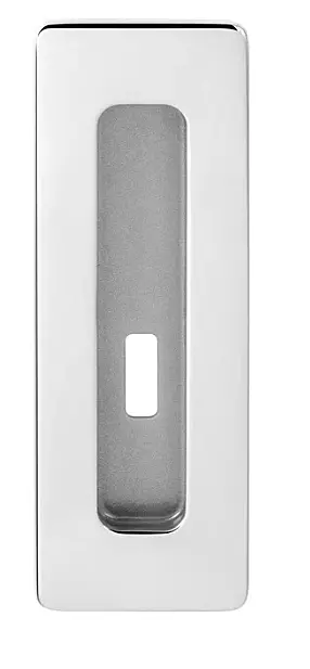 Mušle na posuvné dveře MP TI 4181 5S - BB (OC - ​​Chrom lesklý), Otvor pro obyčejný klíč BB, MP OC (chrom lesklý)
