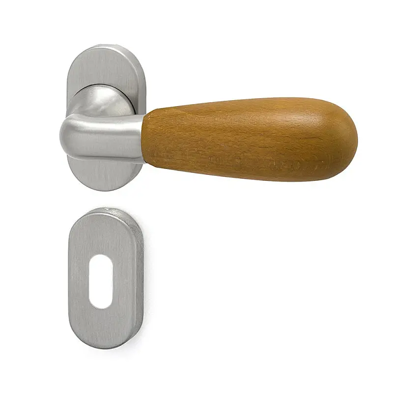 Dveřní kování HOLAR WS 00, OR (akát), klika-klika, WC klíč, HOLAR matný satin