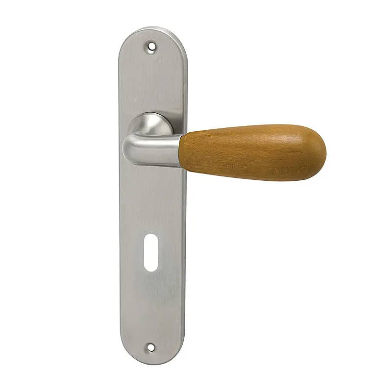 Dveřní kování HOLAR WSS 00, štítové (akát), klika-klika, WC klíč, HOLAR matný satin, 90 mm